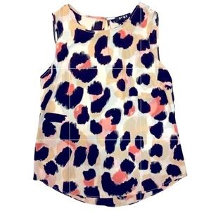 DKNY Animal Print Sleeveless Top